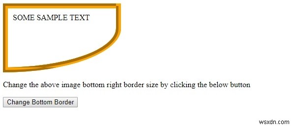 HTML DOM スタイル borderBottomRightRadius プロパティの使い方を解説