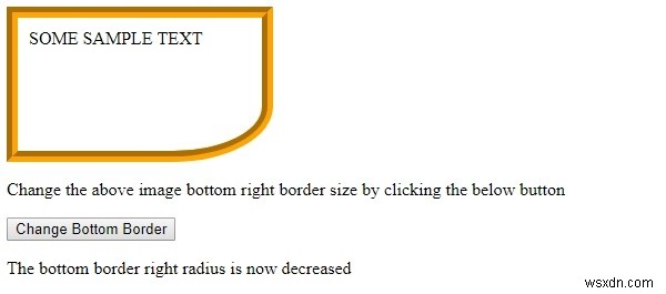 HTML DOM スタイル borderBottomRightRadius プロパティの使い方を解説