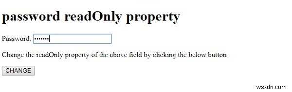 HTML DOM Input PasswordのreadOnlyプロパティとは?使い方を徹底解説