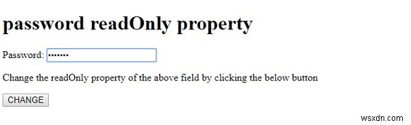 HTML DOM Input PasswordのreadOnlyプロパティとは?使い方を徹底解説