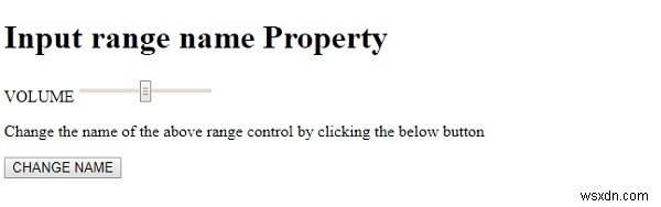 HTML DOM Input Rangeのnameプロパティとは?設定方法と実例付きで解説