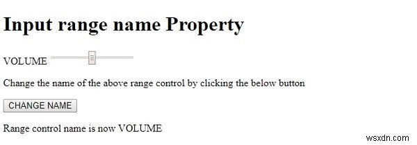 HTML DOM Input Rangeのnameプロパティとは?設定方法と実例付きで解説