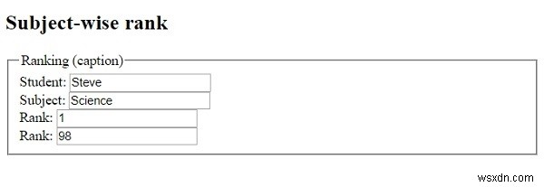 HTMLの legend タグとは？fieldset要素にキャプションを設定する方法