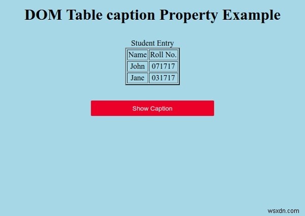 HTML DOM テーブルの createCaption() メソッドの使い方を解説