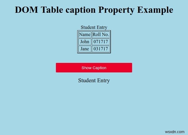 HTML DOM テーブルの createCaption() メソッドの使い方を解説