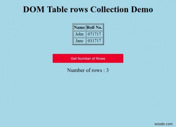 HTML DOM テーブルの rows コレクションとは?使い方をサンプルコード付きで解説