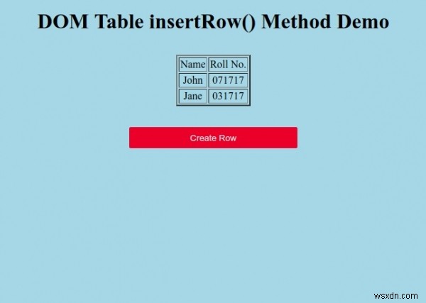 HTML DOMのTable insertRow()メソッドとは?使い方をサンプルコードで解説