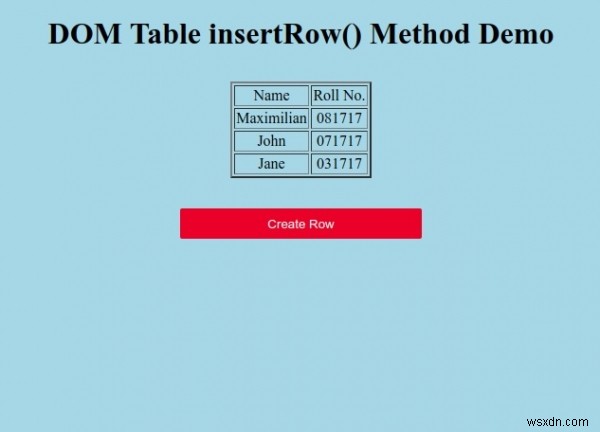 HTML DOMのTable insertRow()メソッドとは?使い方をサンプルコードで解説