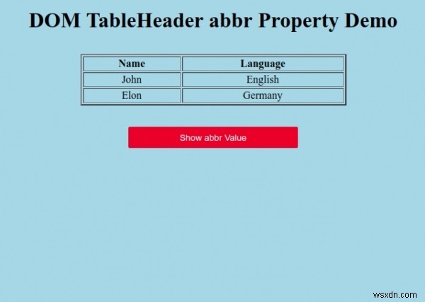 HTML DOM TableHeader abbrプロパティの使い方を解説!取得・設定の方法とサンプルコード