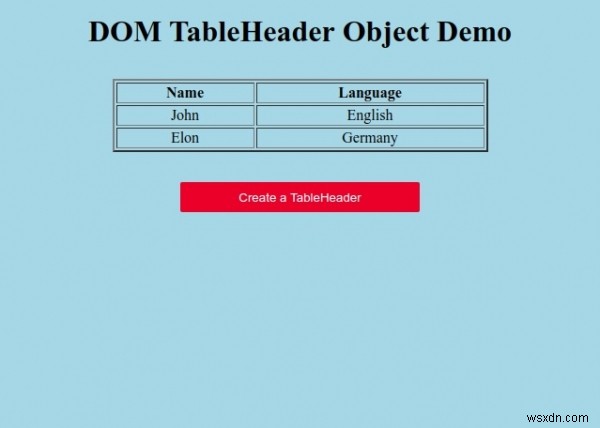 HTML DOM TableHeaderオブジェクトの使い方を徹底解説