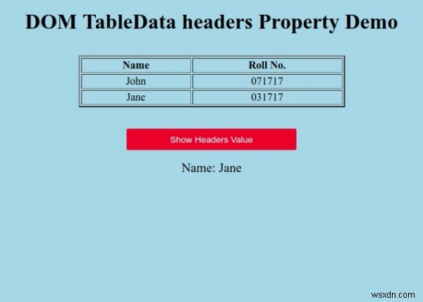 HTML DOM TableDataのheadersプロパティとは?使い方をサンプルコード付きで解説