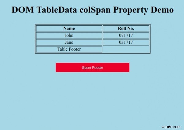 HTML DOM TableDataのcolSpanプロパティとは?使い方を徹底解説