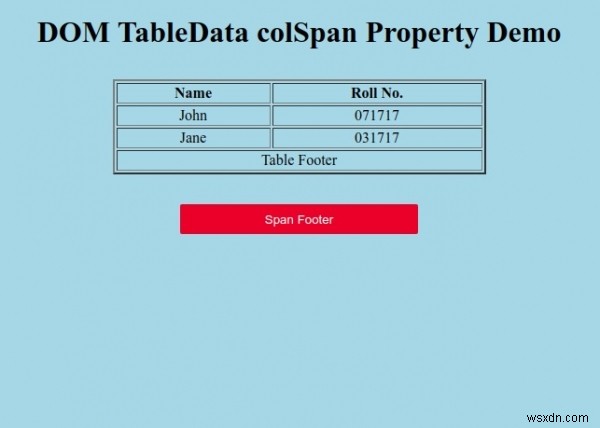 HTML DOM TableDataのcolSpanプロパティとは?使い方を徹底解説