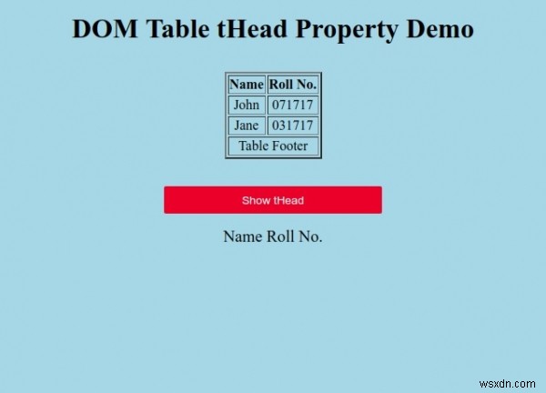 【初心者向け】HTML DOM テーブルの tHead プロパティの使い方を解説