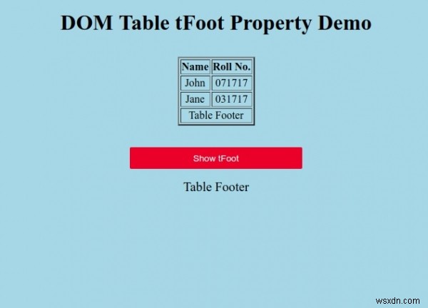 HTML DOMテーブルのtFootプロパティの使い方を解説