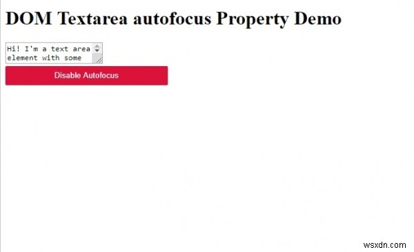 HTML DOM Textarea autofocusプロパティの使い方をわかりやすく解説
