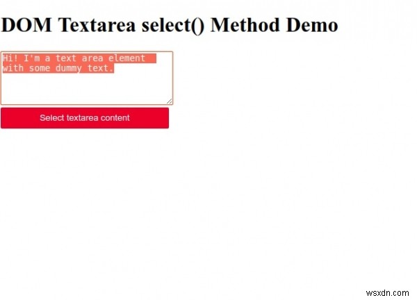 HTML DOM Textareaのselect()メソッドとは?使い方とサンプルコードを解説
