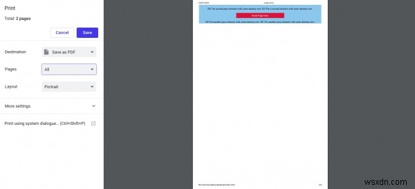 HTML DOM StyleのpageBreakBeforeプロパティとは？構文と使い方を実例付きで解説