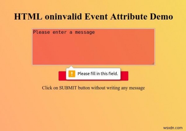 HTMLのoninvalidイベント属性とは?使い方とサンプルコードを解説