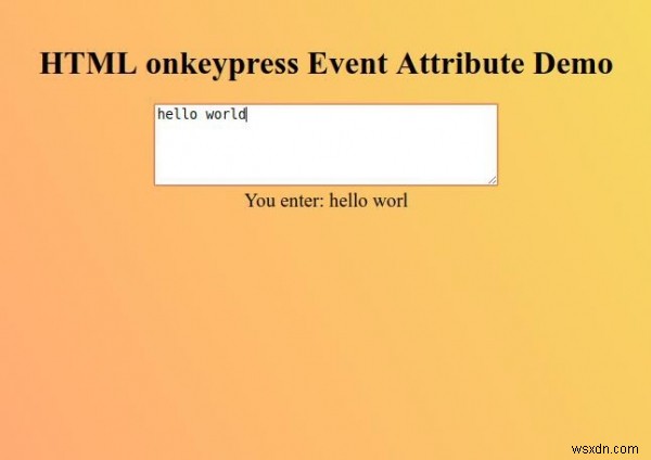HTMLのonkeypressイベント属性とは?使い方とサンプルコードを解説
