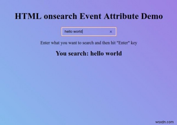 HTMLのonsearchイベント属性の使い方をわかりやすく解説