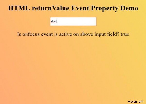 HTMLのreturnValueイベントプロパティとは?使い方とサンプルコードを解説