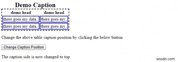 HTML DOM の captionSide プロパティとは?表キャプション位置の設定方法を解説