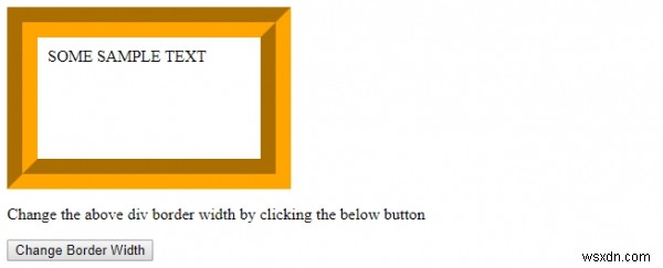 HTML DOM の borderWidth プロパティの使い方を解説