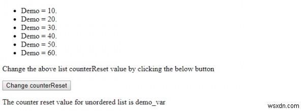 HTML DOMスタイルのcounterResetプロパティの使い方を徹底解説