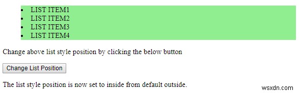 HTML DOMスタイルのlistStylePositionプロパティとは?使い方と設定値を徹底解説