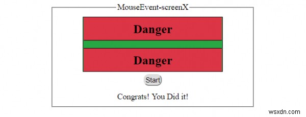 HTML DOM MouseEvent screenXプロパティの使い方を解説