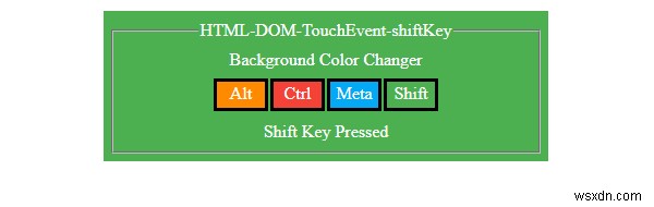 HTML DOM TouchEventのshiftKeyプロパティとは?使い方とサンプルコードを解説