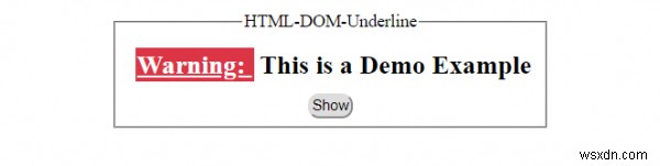 HTML DOM アンダーラインオブジェクトとは? u 要素をJavaScriptで操作する方法