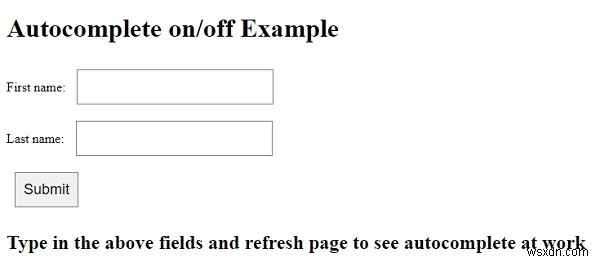 HTML入力フィールドのオートコンプリート(自動補完)を無効にする方法