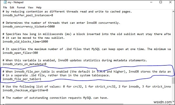 MySQLのibdata1ファイルを縮小・パージする方法