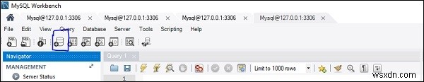 MySQL Workbenchで新しいデータベースを作成する方法
