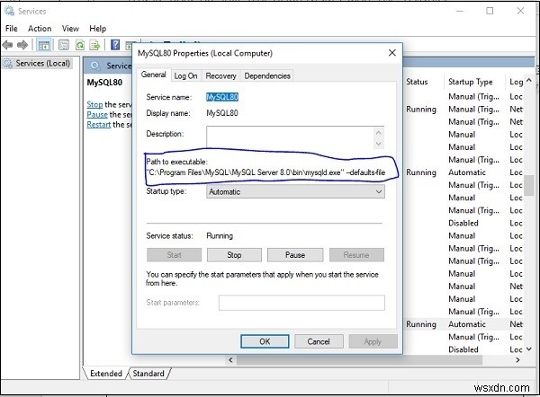 WindowsでMySQLのmy.cnf設定ファイルの場所を確認する方法