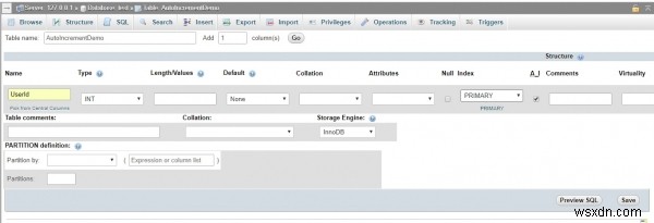 phpMyAdminでMySQLデータベースのカラムにAUTO_INCREMENT(自動採番)を追加する方法