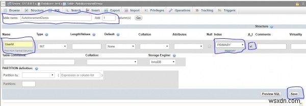 phpMyAdminでMySQLデータベースのカラムにAUTO_INCREMENT(自動採番)を追加する方法