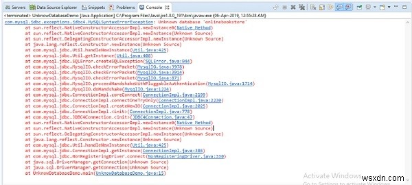 JavaとMySQLで発生するJDBCエラー「Unknown database」の原因と解決方法