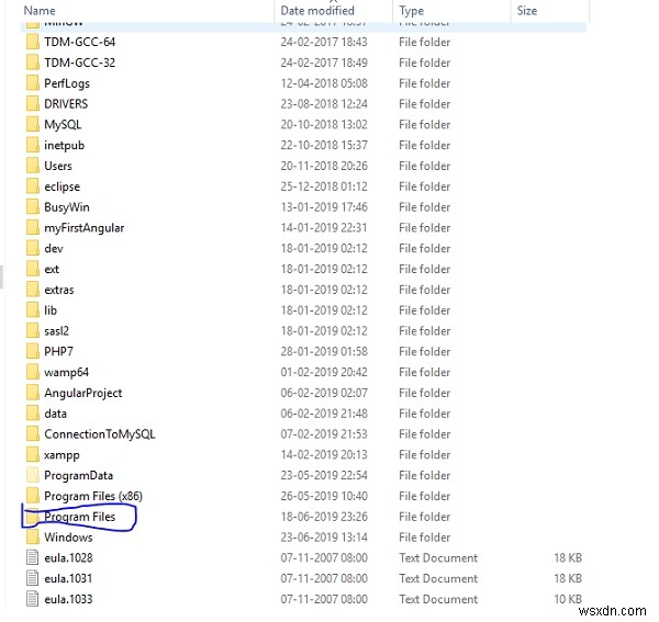 MySQLのbinディレクトリはWindows OSのどこにありますか?