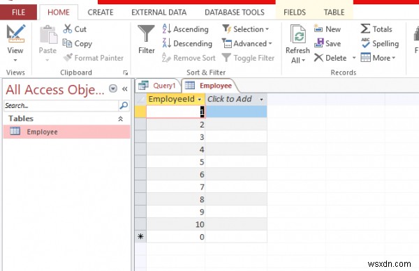 AccessデータベースでMySQLのLIMIT句をシミュレートする方法