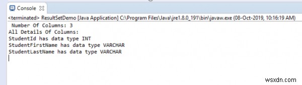 JavaでMySQLテーブルのカラム数を取得・カウントする方法