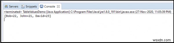 Javaを使用してMySQLテーブルの値を表示する方法