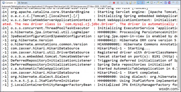 【Spring Boot】HibernateでMySQLのテーブルを自動作成する方法