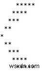 C言語でアロースターパターン（矢印型）を出力するプログラムの作り方