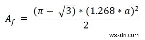 正六角形に内接する正方形に内接する最大のルーロー三角形の面積を求める方法