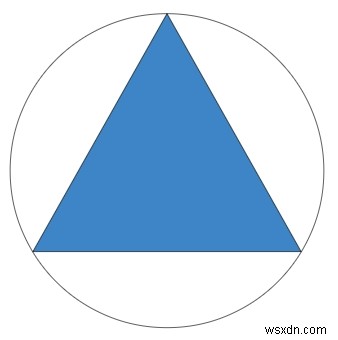 C++で正三角形の外接円の面積を計算するプログラム