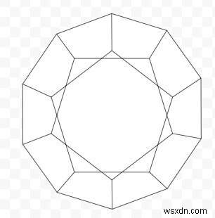 C++で十二面体の表面積を計算するプログラム