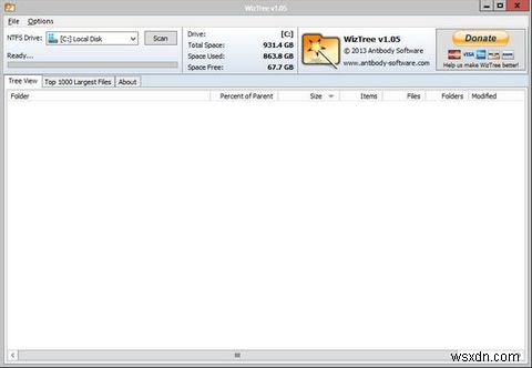 WizTreeの使い方｜ディスク容量を圧迫している犯人を数秒で特定できるWindows用ツール